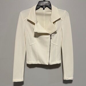 Express Blazer Jacket, Size XS, Color White
